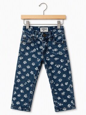OshKosh B'gosh Girls All Over Floral Print Jeans Vintage Style
